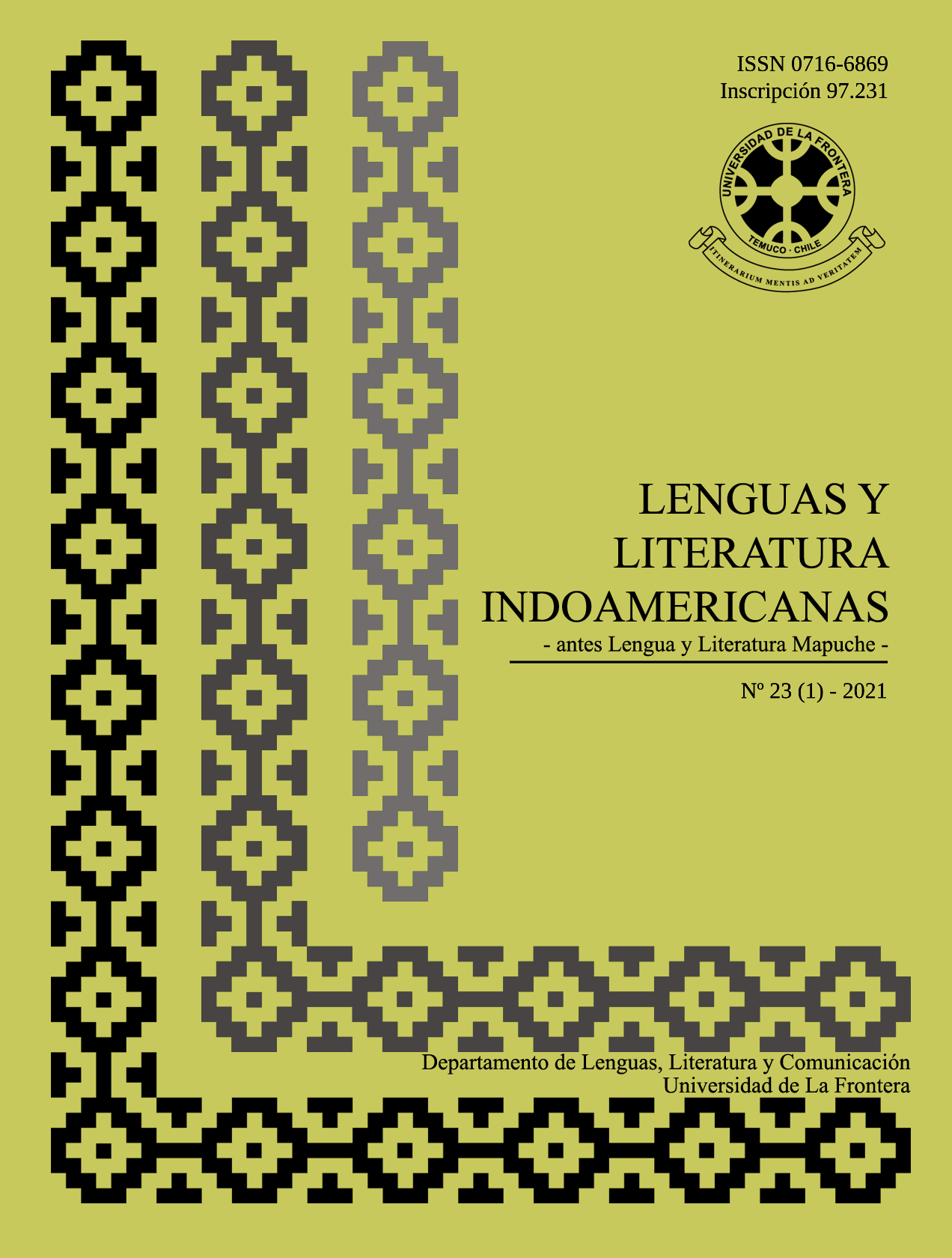 					Ver Vol. 23 Núm. 1 (2021): Revista de Lenguas y Literatura Indoamericanas (RLLI)
				