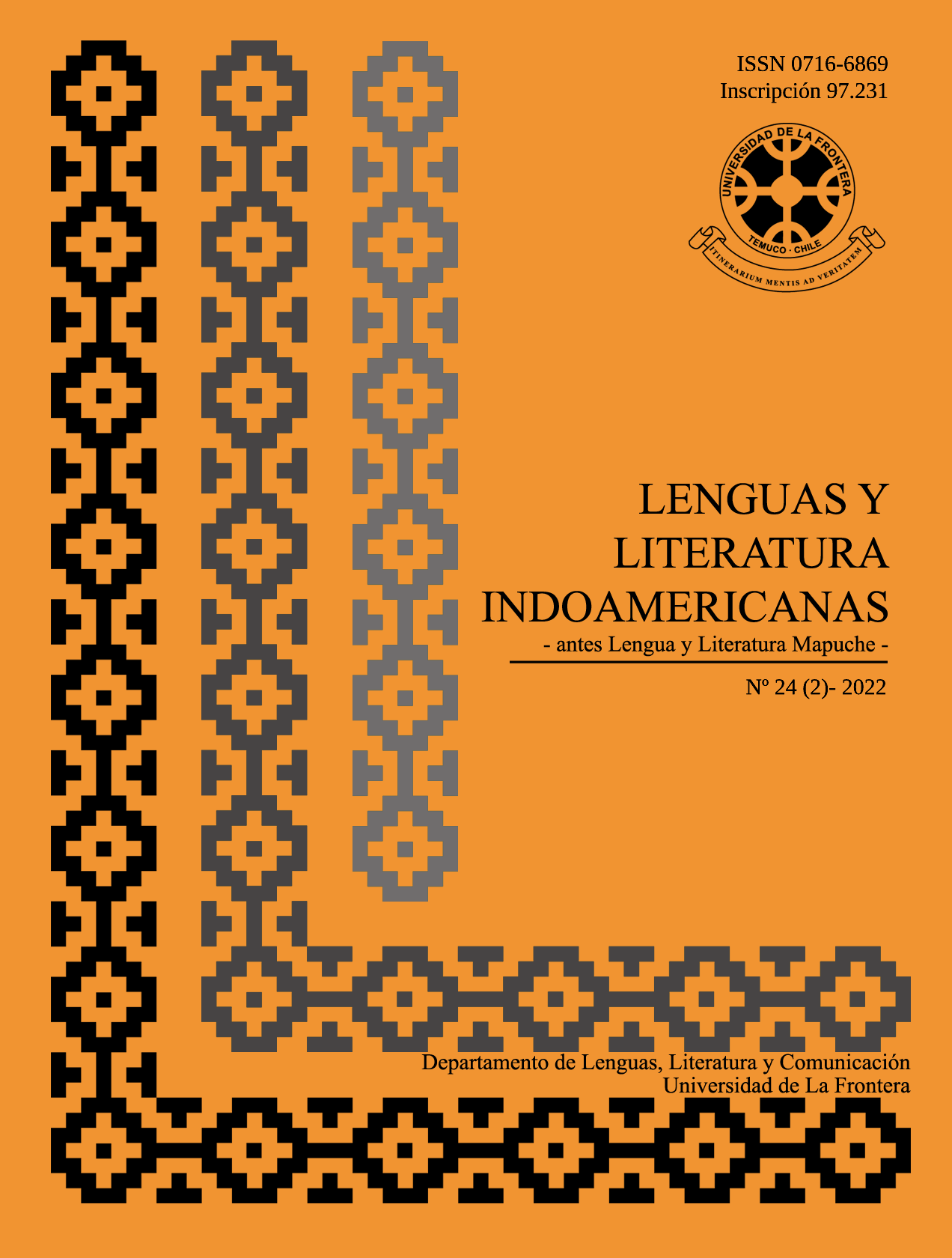 					Ver Vol. 24 Núm. 2 (2022): Revista de Lenguas y Literatura Indoamericanas (RLLI)
				